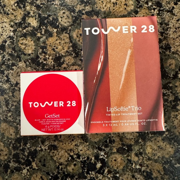 Tower 28 Ube Vanilla LipSofie and Sunset Shirley Blush Set - Picture 2 of 4